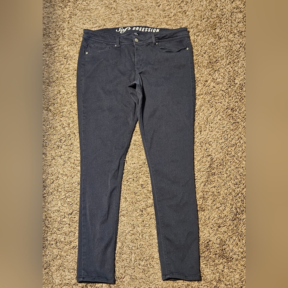 Rue21 Soft Obsession Graphite Grey Jeggings Size 11/12